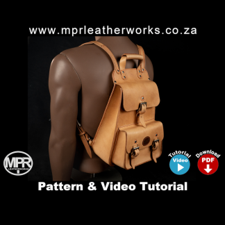 leather backpack digital pattern