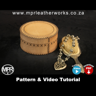 Round Jewelry Box Leather Pattern