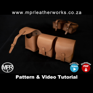leather pattern for leather belt pouch