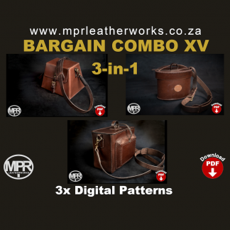 leather pattern combo 3 shoulder bags