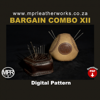 leather pin cushions pattern combo