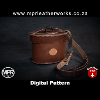 leather pattern for elliptical shoulder bag