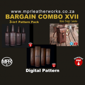 3 leather patterns for wine bottles