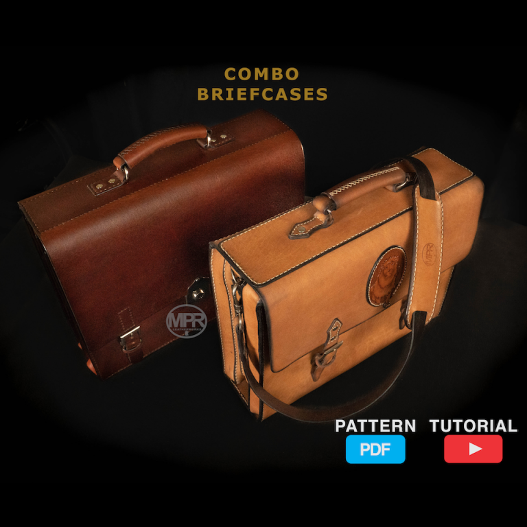Combo Briefcases Pattern MPR Leatherworks