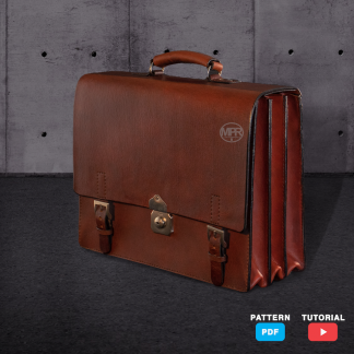 multi-purpose briefcase leather pattern