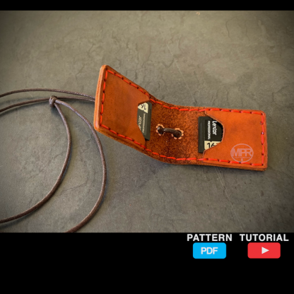 Dual SD-Card Holder Leather by MPR Leatherworks