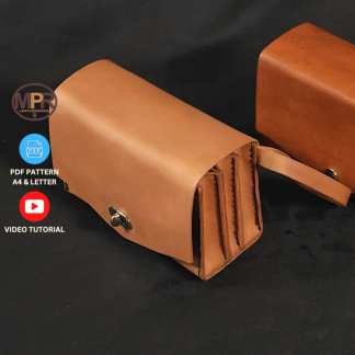 Betsy Wallet Bag designed by MPR Leatherworks. PDF Pattern available for sale.