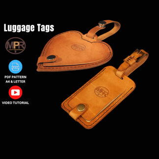 Leather Luggage Tags designed by MPR Leatherworks