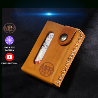 The Karoo Quiver Leather cigarette and lighter case DXF pattern and video designed by MPR Leatherworks.