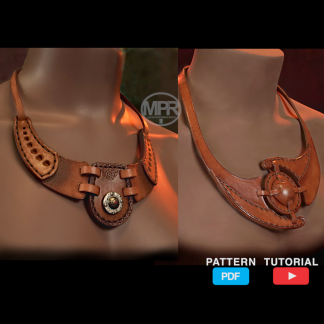 2 Leather Necklace Patterns by MPR Leatherworks