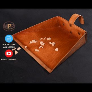 Leather Dust Pan Pattern by MPR Leatherworks